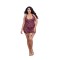 Sexy babydoll από δαντέλα με ζαρτιέρες & String